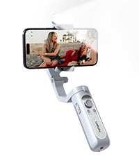 ISteady V2S Smartphone Gimbal Stabilizer 3-Axis Foldable Phone Gimbal w/Gesture Control,AI Tracking,Fill Light for iPhone 14 Pro Max/Android
